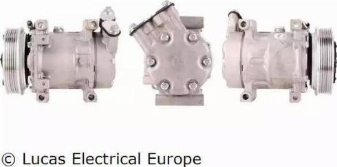 Lucas Electrical ACP386 - Компресор, кондиціонер autocars.com.ua