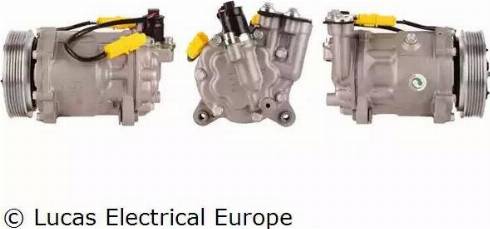 Lucas Electrical ACP546 - Компресор, кондиціонер autocars.com.ua