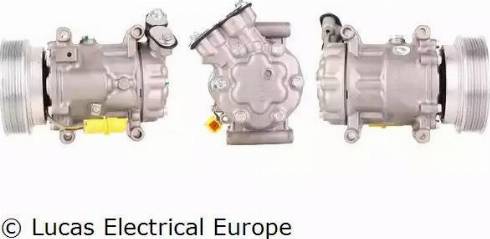 Lucas Electrical ACP550 - Компресор, кондиціонер autocars.com.ua