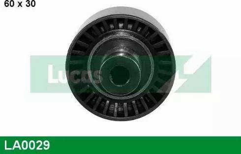 Lucas Engine Drive LA0029 - Паразитний / провідний ролик, поліклиновий ремінь autocars.com.ua