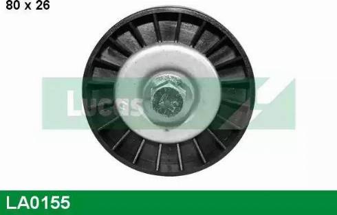 Lucas Engine Drive LA0155 - Паразитний / провідний ролик, поліклиновий ремінь autocars.com.ua