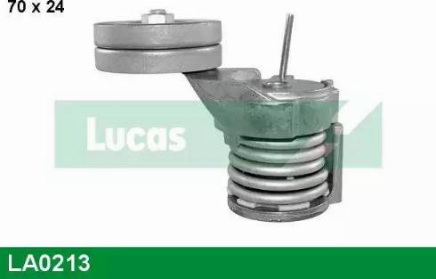 Lucas Engine Drive LA0213 - Натягувач ременя, клинові зуб. autocars.com.ua
