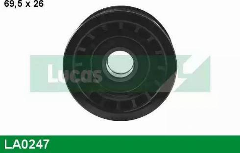 Lucas Engine Drive LA0247 - Направляющий ролик, поликлиновый ремень autodnr.net