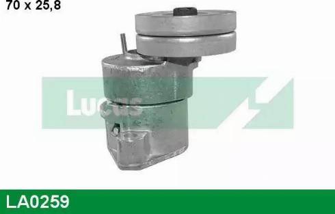 Lucas Engine Drive LA0259 - Натягувач ременя, клинові зуб. autocars.com.ua