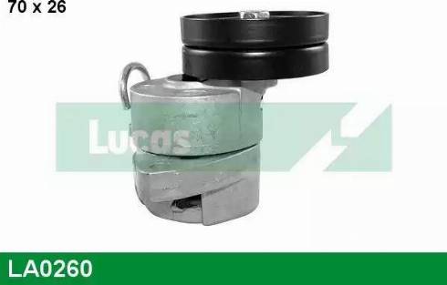 Lucas Engine Drive LA0260 - Натягувач ременя, клинові зуб. autocars.com.ua