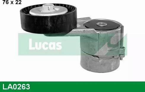 Lucas Engine Drive LA0263 - Натягувач ременя, клинові зуб. autocars.com.ua
