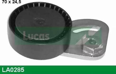 Lucas Engine Drive LA0285 - Паразитний / провідний ролик, поліклиновий ремінь autocars.com.ua