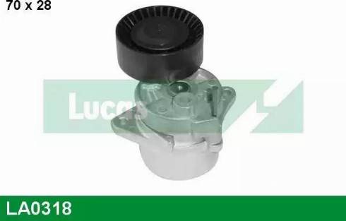 Lucas Engine Drive LA0318 - Натягувач ременя, клинові зуб. autocars.com.ua