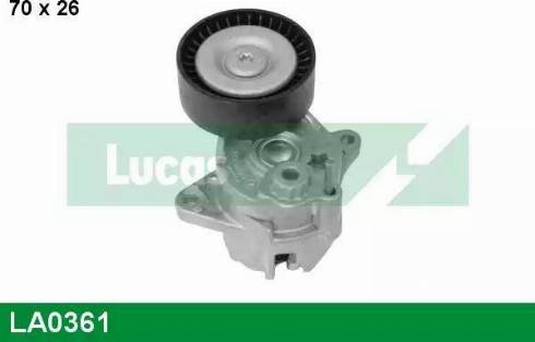 Lucas Engine Drive LA0361 - Натягувач ременя, клинові зуб. autocars.com.ua