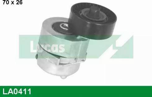 Lucas Engine Drive LA0411 - Натягувач ременя, клинові зуб. autocars.com.ua