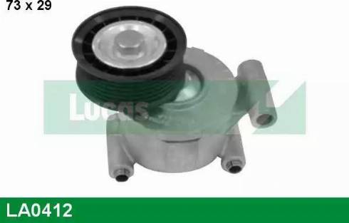 Lucas Engine Drive LA0412 - Натягувач ременя, клинові зуб. autocars.com.ua