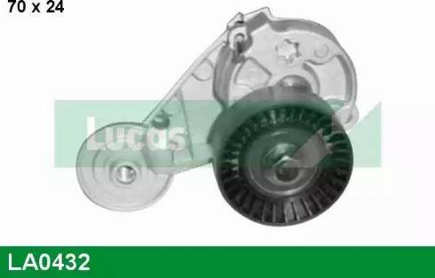 Lucas Engine Drive LA0432 - Натягувач ременя, клинові зуб. autocars.com.ua