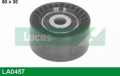 Lucas Engine Drive LA0457 - Паразитний / провідний ролик, поліклиновий ремінь autocars.com.ua