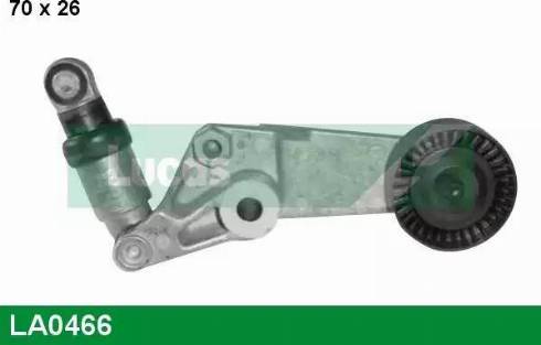 Lucas Engine Drive LA0466 - Натягувач ременя, клинові зуб. autocars.com.ua