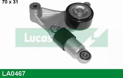 Lucas Engine Drive LA0467 - Натягувач ременя, клинові зуб. autocars.com.ua