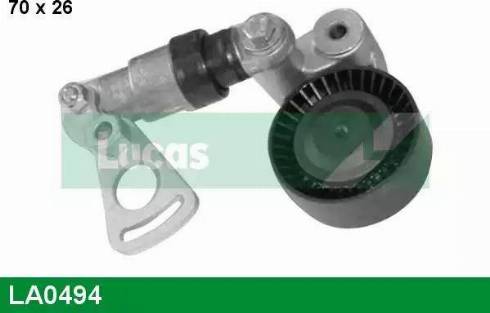 Lucas Engine Drive LA0494 - Натягувач ременя, клинові зуб. autocars.com.ua