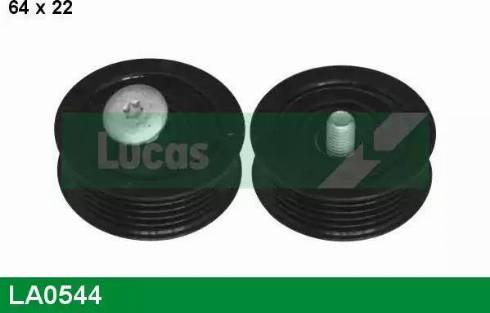 Lucas Engine Drive LA0544 - Паразитний / провідний ролик, поліклиновий ремінь autocars.com.ua