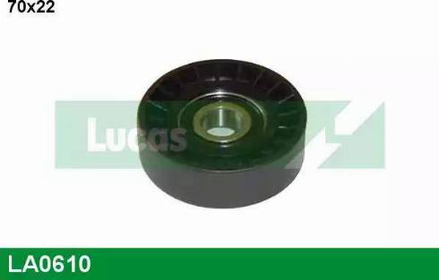 Lucas Engine Drive LA0610 - Направляющий ролик, поликлиновый ремень autodnr.net