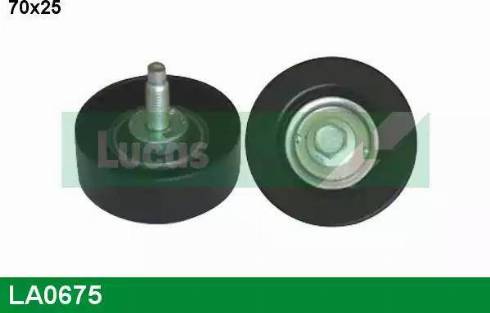 Lucas Engine Drive LA0675 - Паразитний / провідний ролик, поліклиновий ремінь autocars.com.ua