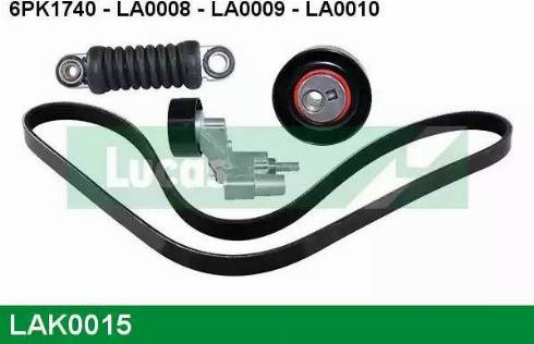 Lucas Engine Drive LAK0015 - Поликлиновий ремінний комплект autocars.com.ua