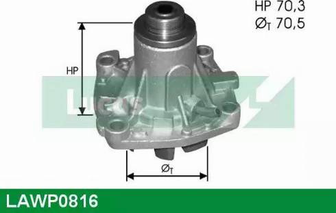 Lucas Engine Drive LAWP0816 - Водяний насос autocars.com.ua