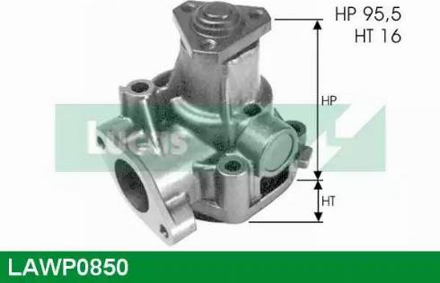 Lucas Engine Drive LAWP0850 - Водяний насос autocars.com.ua