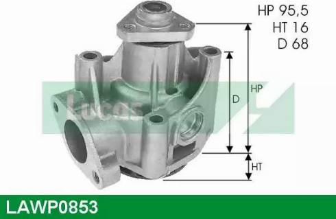 Lucas Engine Drive LAWP0853 - Водяной насос autodnr.net