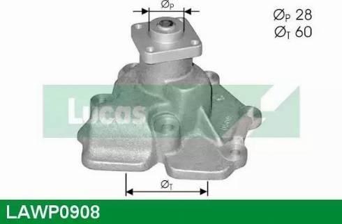 Lucas Engine Drive LAWP0908 - Водяний насос autocars.com.ua