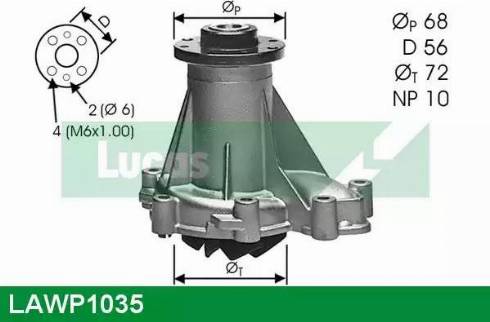 Lucas Engine Drive LAWP1035 - Водяной насос autodnr.net