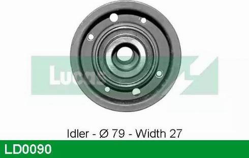 Lucas Engine Drive LD0090 - Натяжной ролик, ремень ГРМ autodnr.net