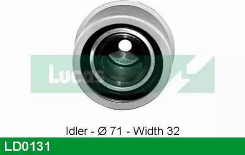 Lucas Engine Drive LD0131 - Натяжна ролик, ремінь ГРМ autocars.com.ua