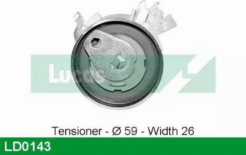 Lucas Engine Drive LD0143 - Натяжной ролик, ремень ГРМ autodnr.net