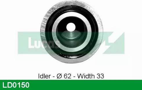 Lucas Engine Drive LD0150 - Натяжна ролик, ремінь ГРМ autocars.com.ua