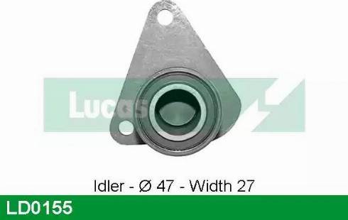 Lucas Engine Drive LD0155 - Натяжна ролик, ремінь ГРМ autocars.com.ua