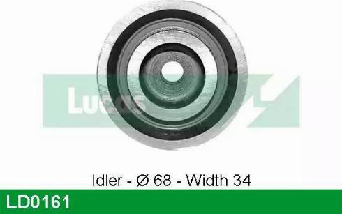 Lucas Engine Drive LD0161 - Натяжна ролик, ремінь ГРМ autocars.com.ua