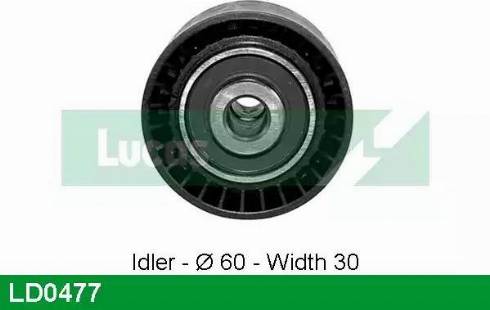 Lucas Engine Drive LD0477 - Натяжной ролик, ремень ГРМ autodnr.net