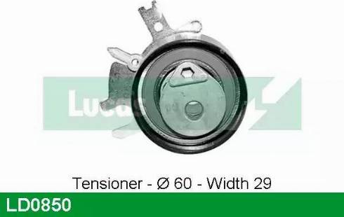 Lucas Engine Drive LD0850 - Натяжна ролик, ремінь ГРМ autocars.com.ua