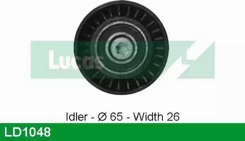 Lucas Engine Drive LD1048 - Паразитний / Провідний ролик, зубчастий ремінь autocars.com.ua