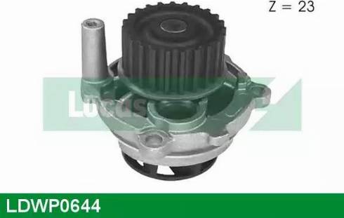 Lucas Engine Drive LDWP0644 - Водяний насос autocars.com.ua