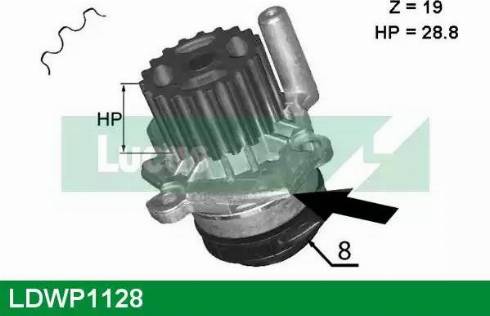 Lucas Engine Drive LDWP1128 - Водяний насос autocars.com.ua