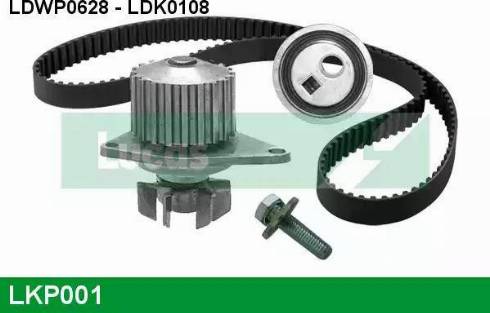 Lucas Engine Drive LKP001 - Водяний насос + комплект зубчатого ременя autocars.com.ua