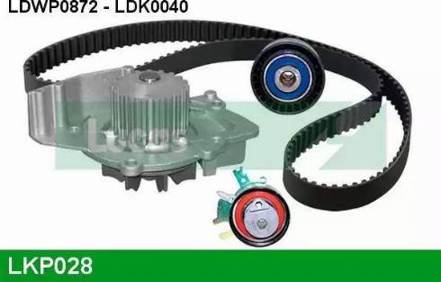 Lucas Engine Drive LKP028 - Водяний насос + комплект зубчатого ременя autocars.com.ua