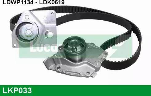 Lucas Engine Drive LKP033 - Водяний насос + комплект зубчатого ременя autocars.com.ua