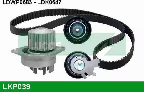 Lucas Engine Drive LKP039 - Водяний насос + комплект зубчатого ременя autocars.com.ua