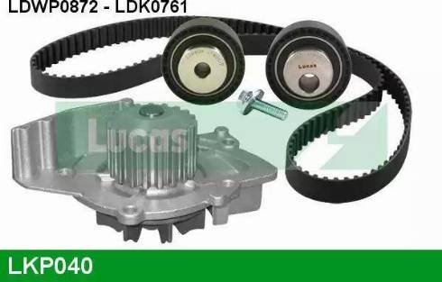 Lucas Engine Drive LKP040 - Водяний насос + комплект зубчатого ременя autocars.com.ua