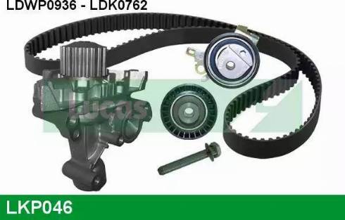 Lucas Engine Drive LKP046 - Водяний насос + комплект зубчатого ременя autocars.com.ua