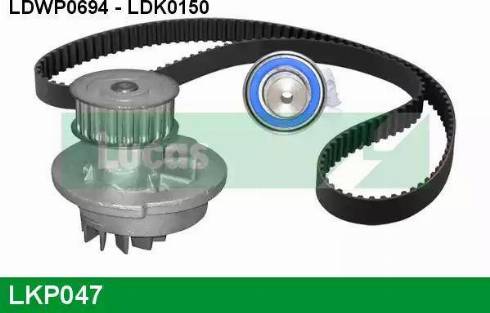 Lucas Engine Drive LKP047 - Водяний насос + комплект зубчатого ременя autocars.com.ua