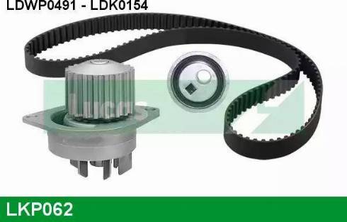 Lucas Engine Drive LKP062 - Водяний насос + комплект зубчатого ременя autocars.com.ua