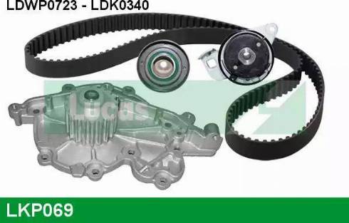 Lucas Engine Drive LKP069 - Водяний насос + комплект зубчатого ременя autocars.com.ua