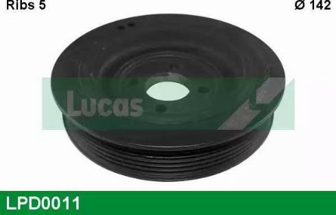 Lucas Engine Drive LPD0011 - Ремінний шків, колінчастий вал autocars.com.ua